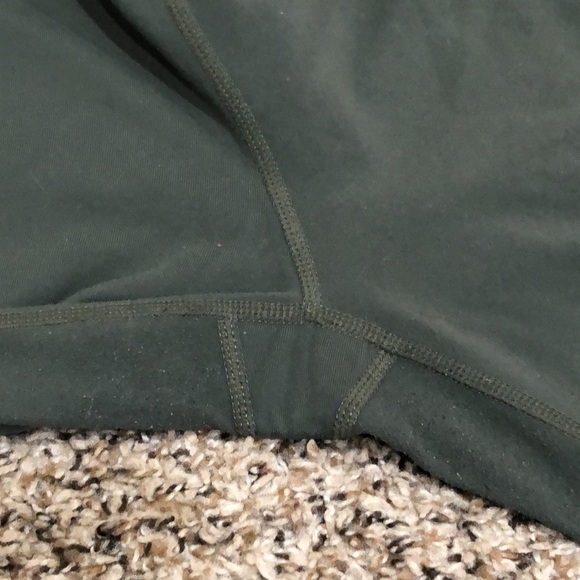 Athleta Mesh Side Panel Leggings Size Large Sage Green - Picture 11 of 13